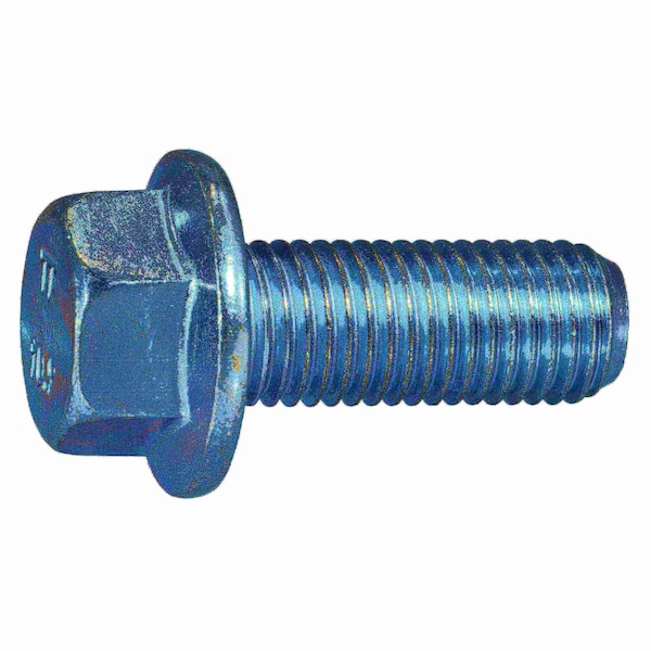 Midwest Fastener Class 10.9, M10-1.25 Flange Bolt, Zinc Plated Steel, 25 mm L, 5 PK 75722 - main
